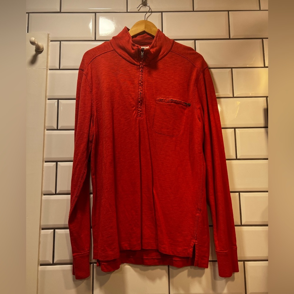 Salmon J. Crew Half-Zip Pullover